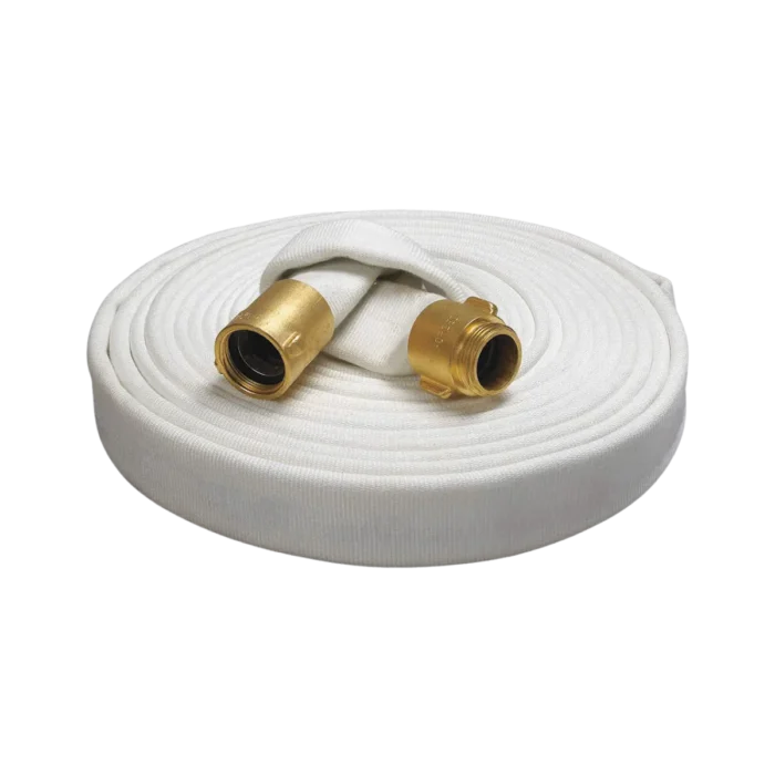 Manguera contra incendio Polyester con acoples de bronce de 1 1/2" x 15 mts