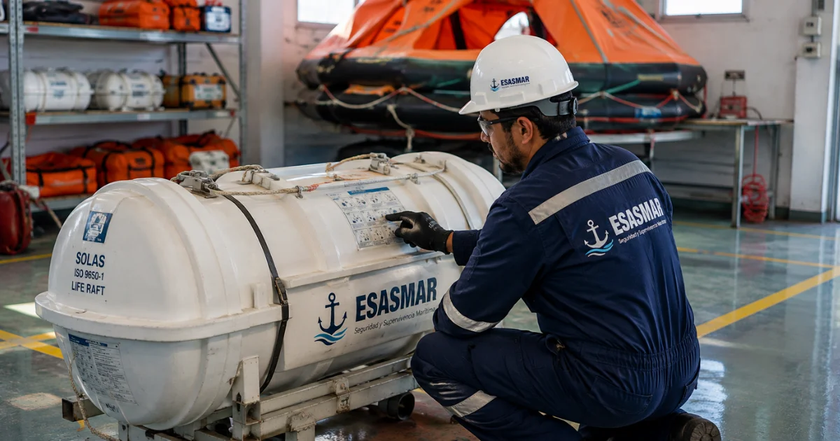 inspection and maintenance of liferafts