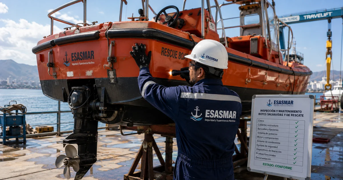 inspection and maintenance of lifeboats and rescue boats